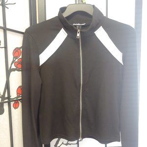 Black and White Athletic Style Jacket
